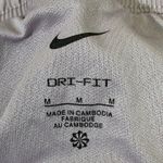 Nike  Dri Fit Running Shorts Womens M Gray Neon Green Athletic Gym Workout Photo 3