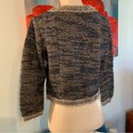 Anthropologie  Isani Massey Jacket Tweed Womens Small Blue Long Sleeve Read Photo 4
