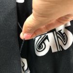 Vintage shirt dress made in California geometric black white long sleeve Size 10 Photo 4