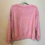 No Boundaries Custom Pink Splatter Paint Heart Sweatshirt Photo 5