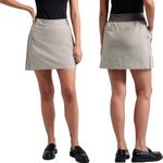 Athleta NWT  Brooklyn Skort Size 14 Textured 16” Pull On Gray Ivory Stripe NEW Photo 15