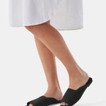 Vivaia square toed fluffy slides size 41 Black Photo 6