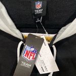 NFL FOCO  New Orleans Saints Women's Standard Striped Sleeve Cropped Hoodie Size XL Photo 2