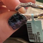 Elegant 925 Silver Women's Ring moissanite size 7 NWT Photo 4