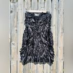 ASOS LUXE 3D floral ruffle bandeau mini dress with embellished drop pearls NWT Photo 11