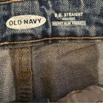 Old Navy  O.G. Straight‎ Leg High Rise Distressed Rolled Hem Cropped Jeans Sz 8 Photo 5