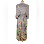 World Market Kaftan Dress Size S/M Colorful Floral V Photo 3