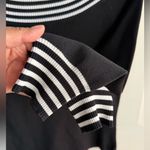 Cable & Gauge Black Boatneck Blouse Striped Trim Women’s Size S NWOT Photo 4