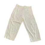 Jams World  White Straight Leg Drawstring Waist Trouser Pant Size Small Photo 0