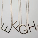 Boutique Gold Initial Pendant Necklace Letter A-Z Photo 4