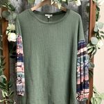 White Birch Waffle Knit Top Peasant Balloon Sleeves Size Small NWT Boho Indie Photo 0