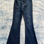 Vibrant  MiU Dark Blue Wash Ultra High Rise Bell Flare Leg Jeans W28 / Junior's 9 Photo 0