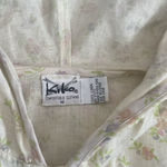 Kiko Comfortable Clothing Linen Vest Women’s Medium Hood Buttons Yellow Photo 5