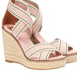 Tory Burch  Pink Blush Frieda Espadrille Wedge Sandals Shoes size 7 Photo 2
