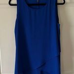 Soprano  Blue Asymmetrical Tank Top Photo 0