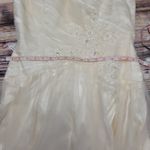NWT Elegant IZIDRESS Cream Beaded Evening Gown/Bridal/Wedding Dress Photo 11