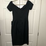 Vintage Black Bustier Cocktail Dress with Rhinestone Bow Size 8 / M Size M Photo 5