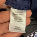 Coldwater Creek Blue & White Print Natural Fit Cropped Pants Size 12 Photo 11