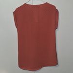 Wonderly  Short Sleeve Top Airflow U-Neck Woven Shirt Women’s S Small Coral Photo 2