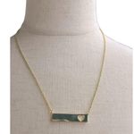Women’s gold heart bar chain necklace new Photo 1