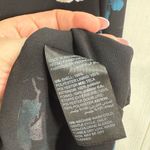 White House | Black Market  Women’s 10 Black Floral Top Blouse Photo 2