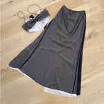 NBD  - Amryn Crop Top & Slit Maxi Skirt in Black & Nude Photo 5