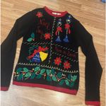 Ugly Christmas Sweater Size Small Black Photo 2