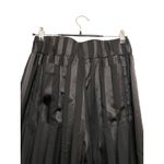 NWT Vacate‎ The Label Kyoto Noir Stripe Satin Wide Leg Pants Size Small Black Photo 3