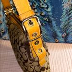 Coach Vintage  Signature Canvas Monogram with Tan Leather Crossbody/Shoulder Bag Photo 3