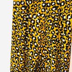 Who What Wear Mustard Yellow Leopard Print Ruffle Maxi Dress Photo 4