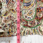 Sézane Paula Metallic Shimmer Silk Midi Dress Paisley Size US 2 Photo 12