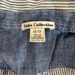 Dalia Collection  Stripe Adjustable Sleeve Shirt - Size XS Photo 9