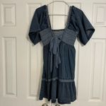 Free People Easy to Love Denim Mini Dress Photo 3