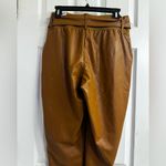 REWASH  Brown Faux Leather jogger style Pants Photo 2