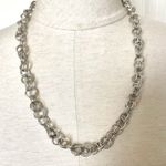 Silver tone chain link necklace Photo 0