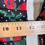 Free People Black Red Polka Dot Floral Mini Dress Womens 0 Long Sleeve Boho Fall Photo 1