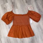 Old Navy Babydoll Rutched puffy sleeve top Photo 0