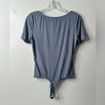 Cupshe ‎ Bodysuit Top Women’s Size Large Front Twist V- Neck Short Sleeve Casual Photo 1