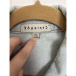 36Point5 Women’s Customized Denim Jacket Medium Roses Skull Lace Up Distressed Blue Photo 2