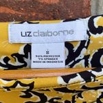Liz Claiborne  Small Yellow/Black Dress 3/4 Sleeve Knee Length Pull Over Photo 1
