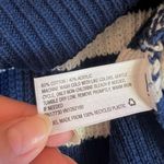 Target A New Day Blue & White Striped V-neck Knitted Nautical Baggy Sweater Photo 7