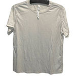 Lululemon  Womens Pima Cotton Short Sleeve Performance T Shirt Gray‎ Size 4 Photo 0