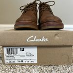 Clarks  Dark Tan Leather Dove Roxana Boots Size 5.5 M Photo 6