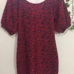 Free People Red Sunset Puff Sleeve Mini Dress Photo 3