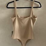 WAYF Corset Style Cupped Bodysuit Thong Beige/Tan Photo 6