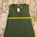 J.Crew NWT Green V Neck Beach Sweater Sz S - BIG SNAG in back needs repair Photo 2