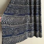 Vintage 90’s floral mosaic pleated button maxi shirt dress boho coastal Blue Size 8 Photo 5