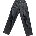 Wild Fable Black Straight Leg Jeans with Distressed Details 0 / 27” Photo 0