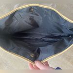 Black & Gold Tote Bag Purse Chevron Print Modern Shoulder Bag Gift Travel Beach Photo 7