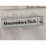 Abercrombie & Fitch White Polyester Side Slit Micro Mini Skirt Womens Size Large Photo 2